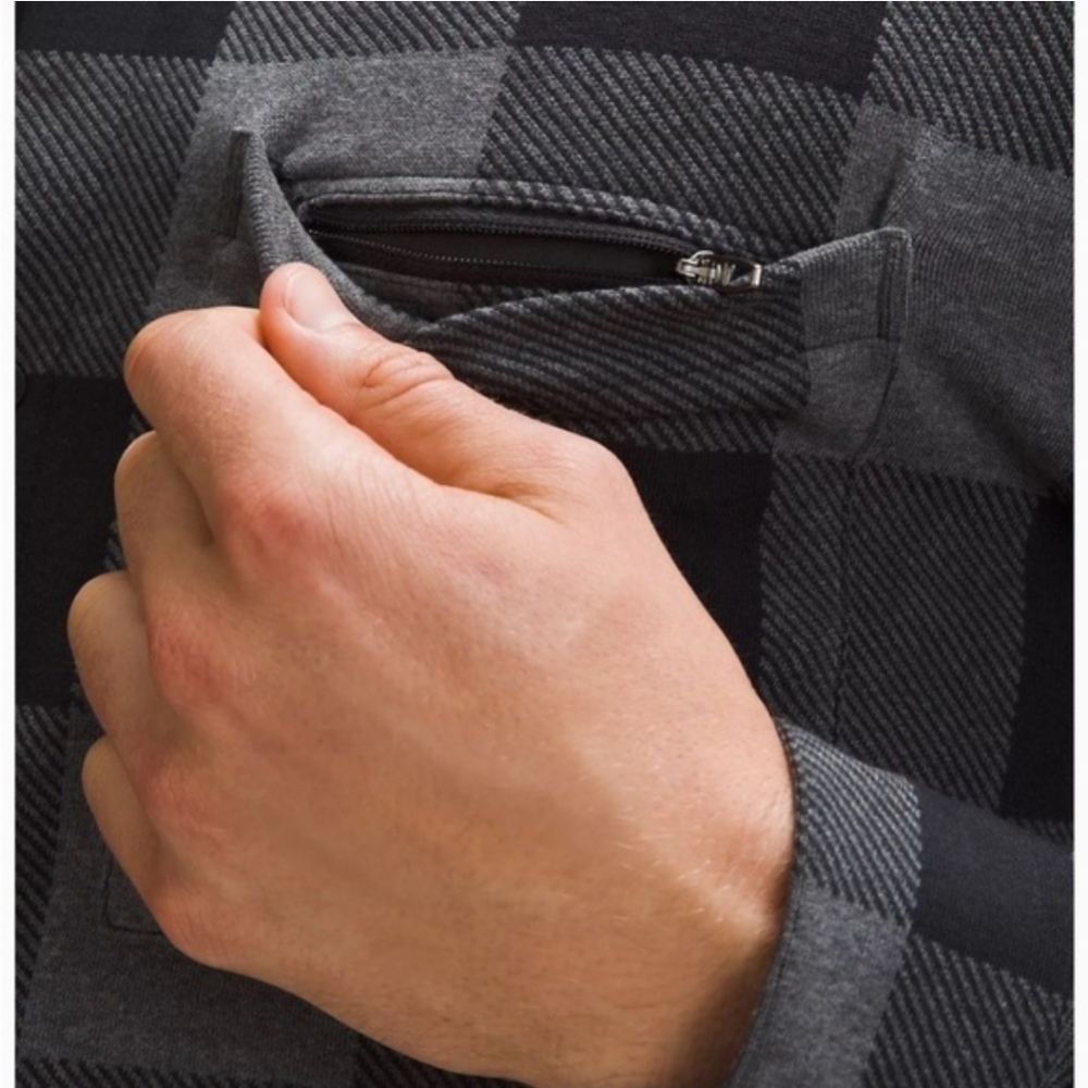Lululemon Men's Soft Knit Plaid Shirt Size XS - Picture 4 of 10